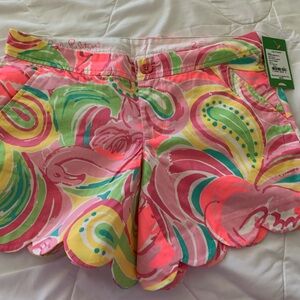 Lilly Pulitzer NWT Multi All Nighter Buttercup Short Size 2